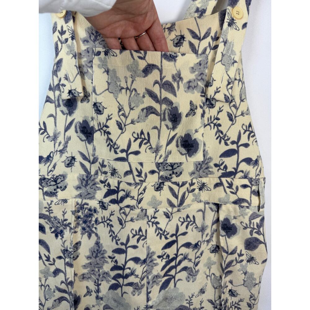 Cider Floral Corduroy Shortalls Romper Cottagecore Granola Girl Plus 3XL - Picture 2 of 9